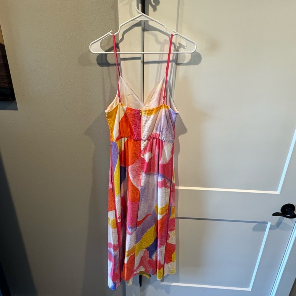 Colorful Strappy Midi Dress - Picture 3 of 8
